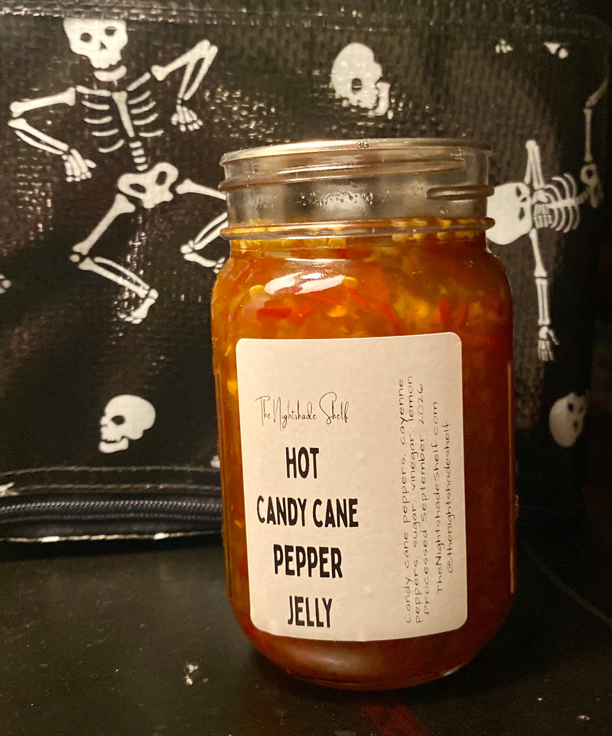 Hot Candy Cane Pepper Jelly