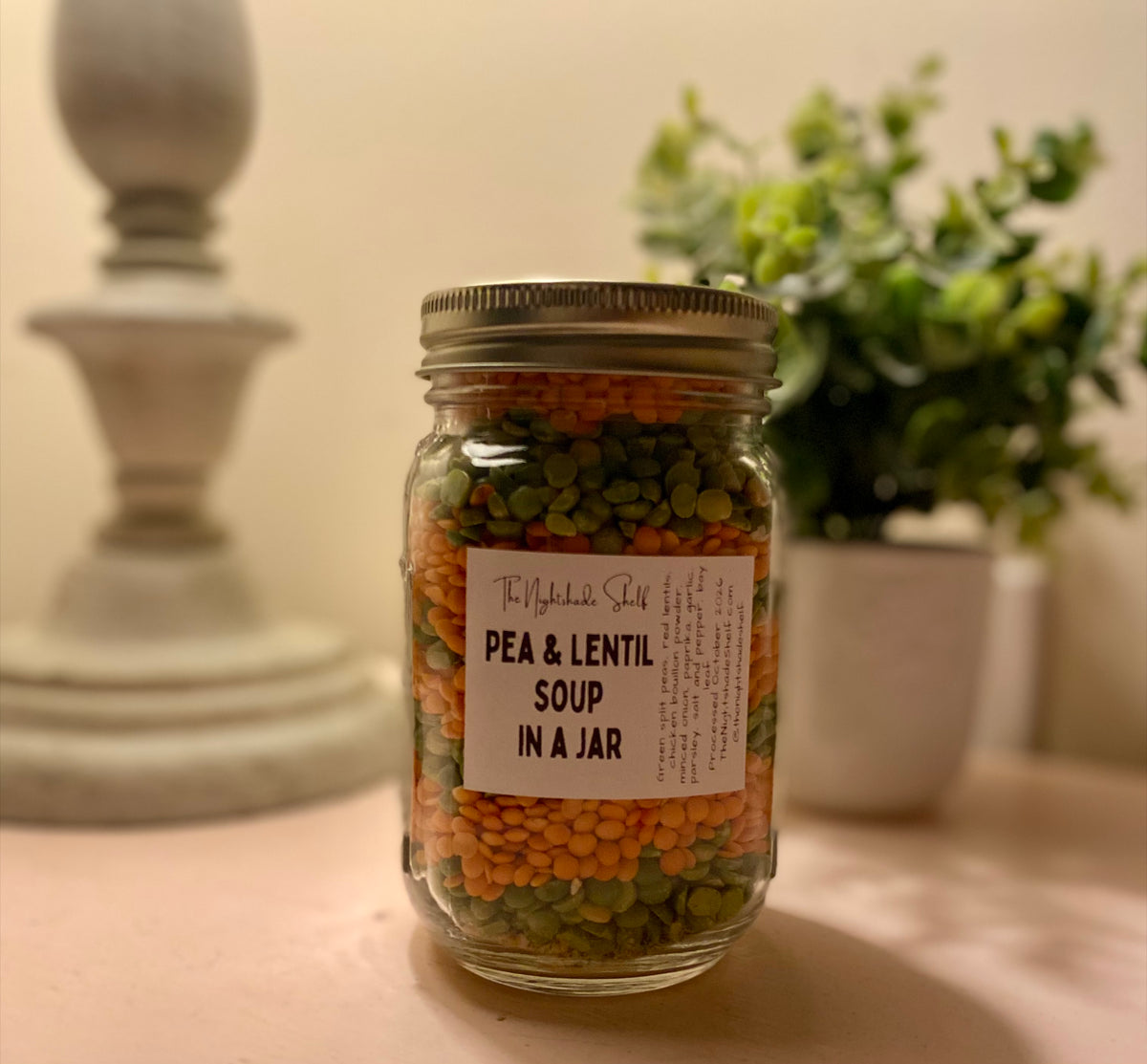 Pea & Lentil Soup in a Jar